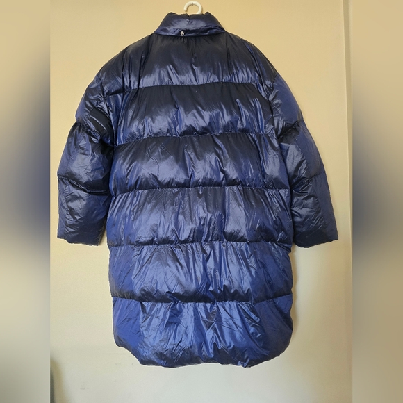 Fabletics Quilted Long Puffer Jacket Blue XL - Picture 5 of 10